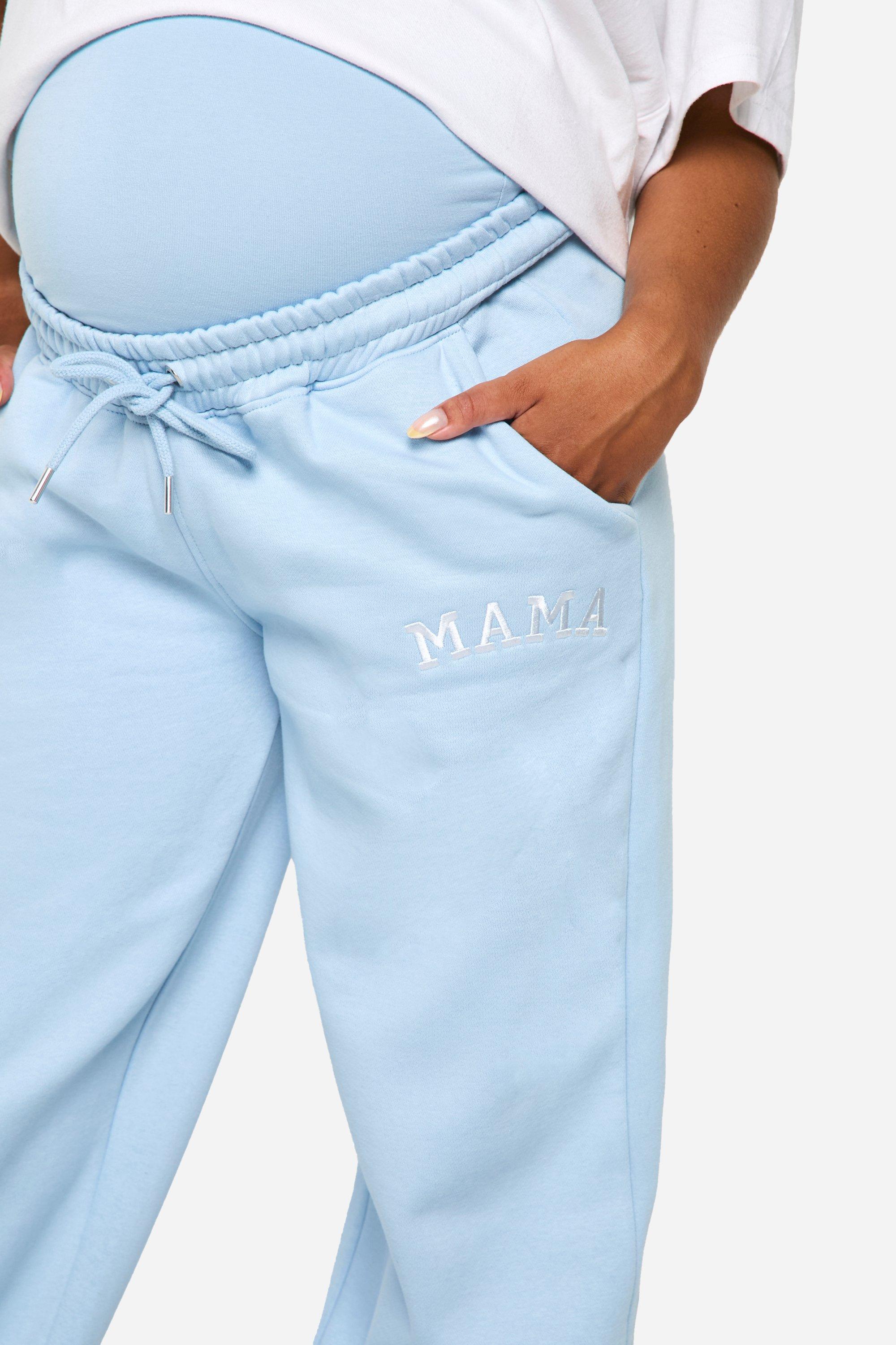 Maternite Jogging droit a ecusson Mama